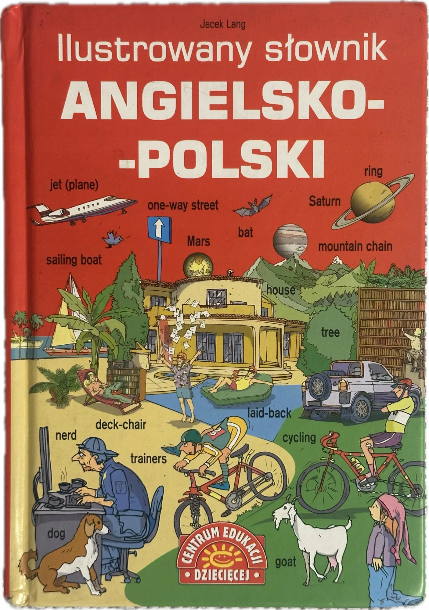 Okładka: Ilustrowany Słowniczek ANGIELSKO-POLSKI dla dzieci OBRAZKOWY J. ANGIELSKI