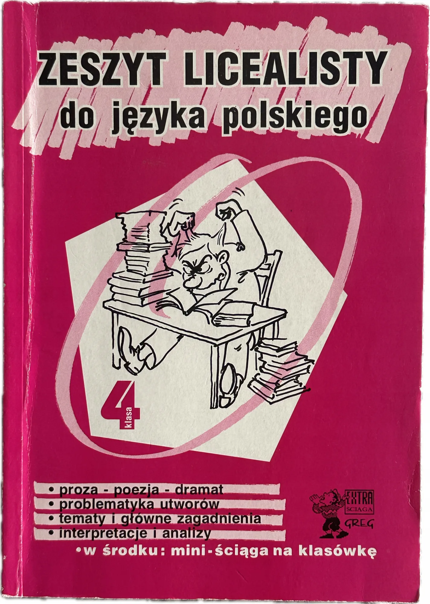 Okładka: zeszyt licealisty język polski klasa 4 matura literatura współczesna