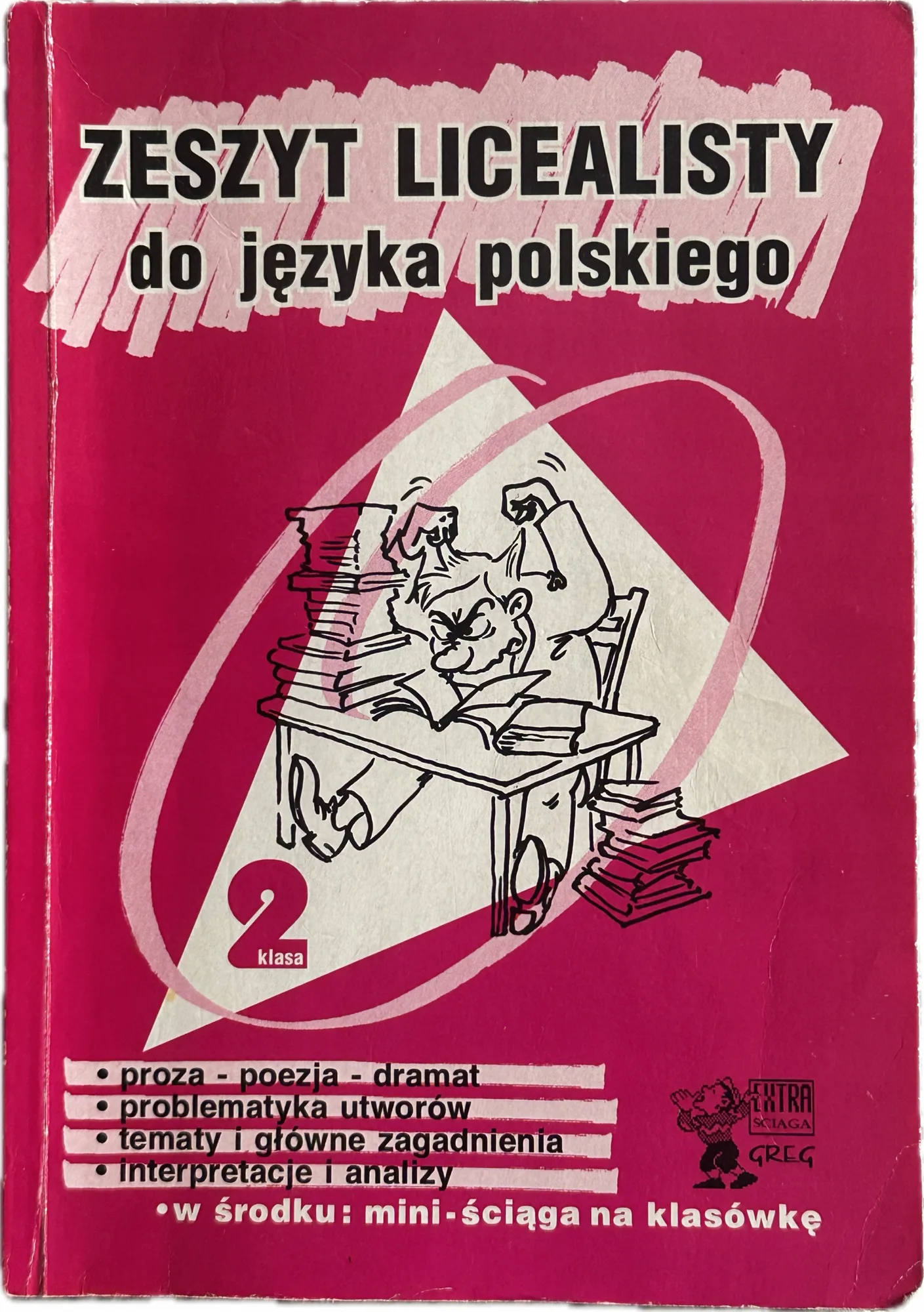 Okładka: zeszyt licealisty język polski klasa 2 matura Romantyzm Pozytywizm
