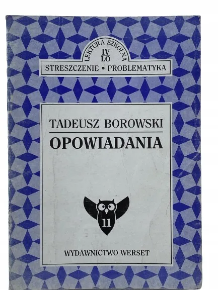 Okładka: Opowiadania Borowski streszczenie opracowanie