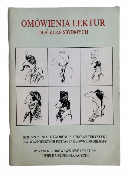 Okładka: OPRACOWANIA LEKTUR streszczenia ściąga klasa 7
