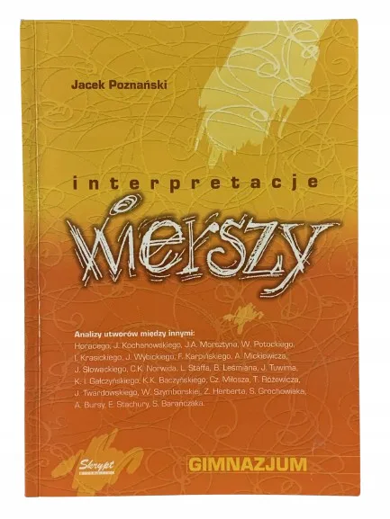 Okładka: Interpretacje wierszy gimnazjum KLASA 6 7 8