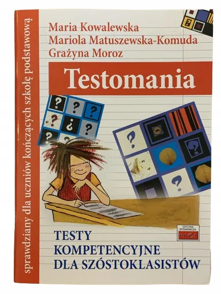 Okładka: testy kompetencji sprawdzian szóstoklasisty 6 klasa test na koniec roku