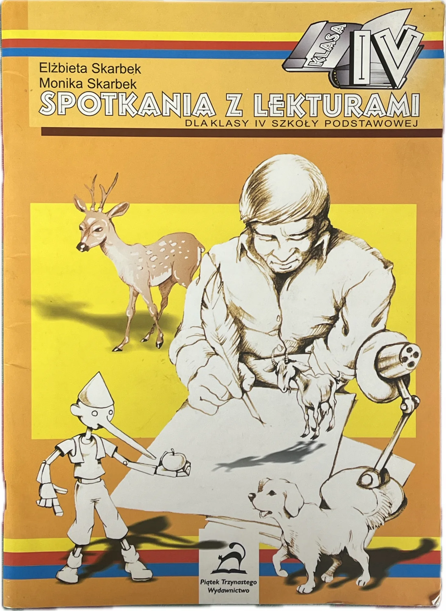 Okładka: Spotkania z lekturami karty pracy zadania pytania z lektur klasa 4