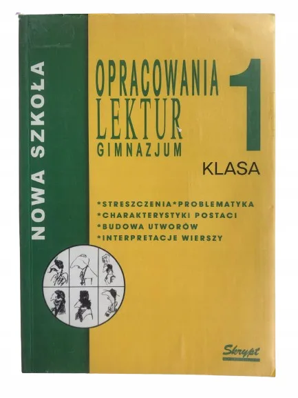 Okładka: OPRACOWANIA LEKTUR streszczenia ściąga klasa 7 8