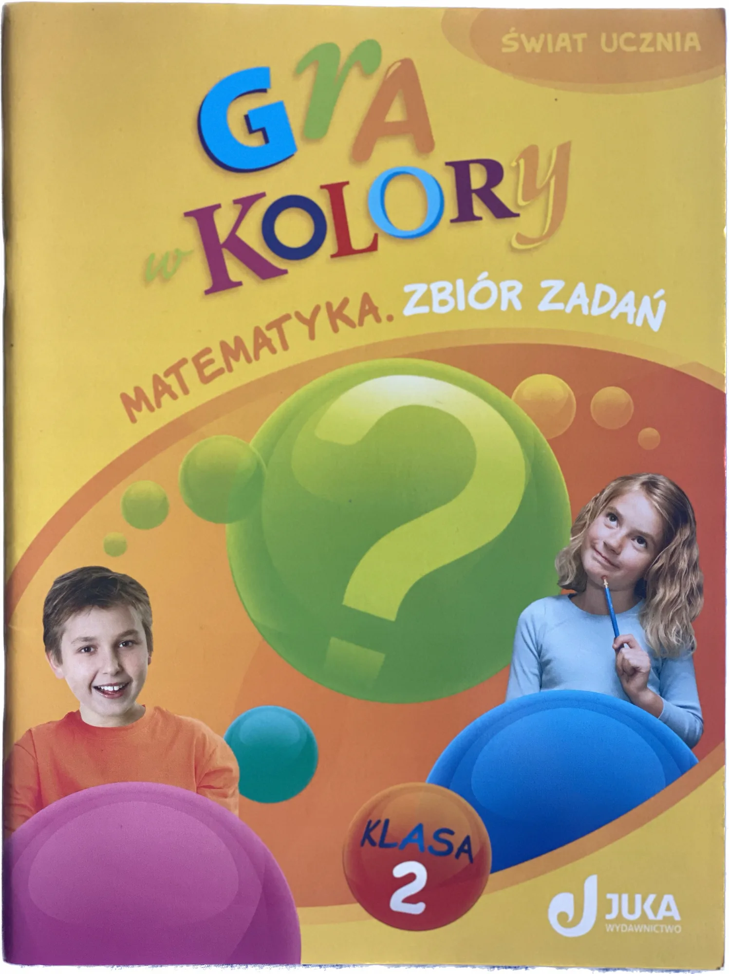 Okładka: Gra w kolory klasa 2 zbiór zadań z matematyki JUKA