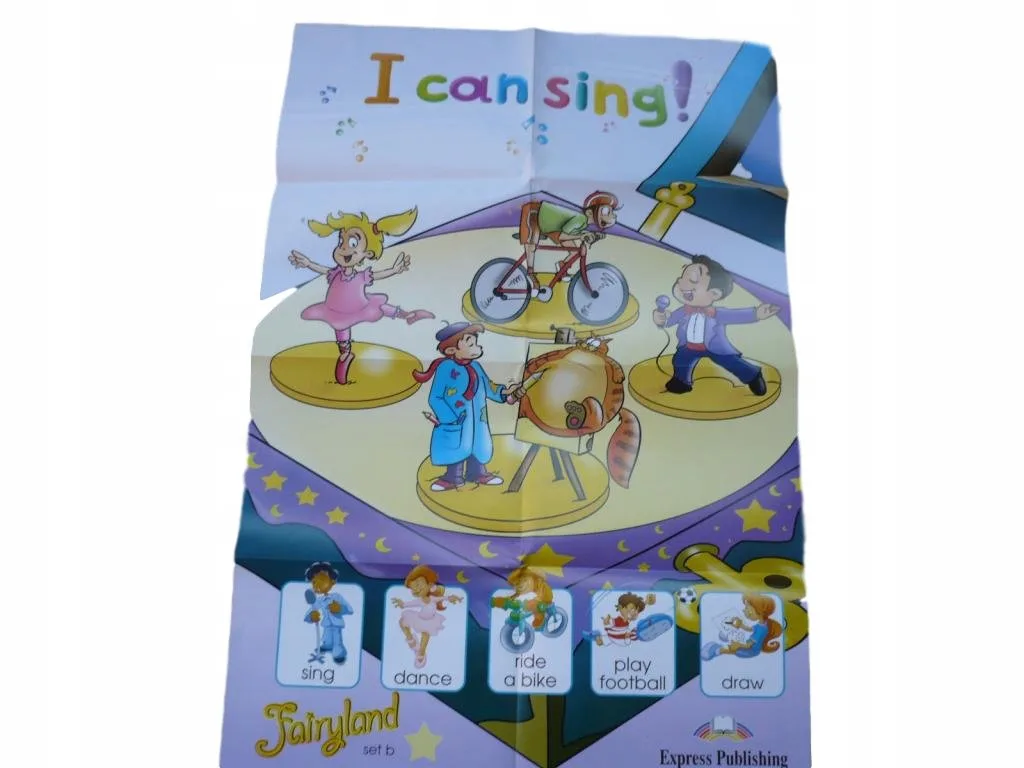 Okładka: FAIRYLAND duży plakat język angielski 80 x 53 cm I CAN SING