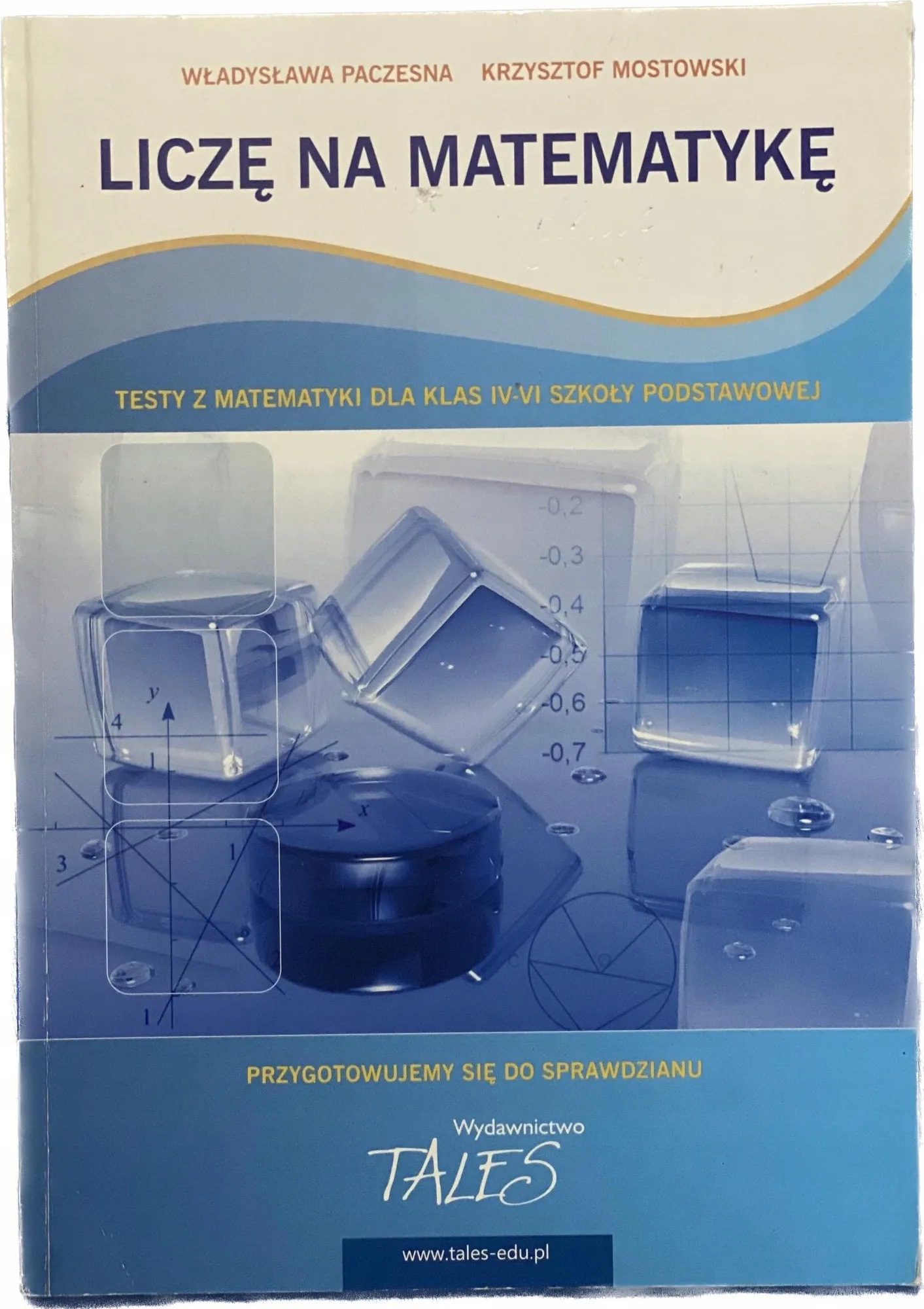 Okładka: MATEMATYKA klasa 4 5 6 testy z kluczami odpowiedz