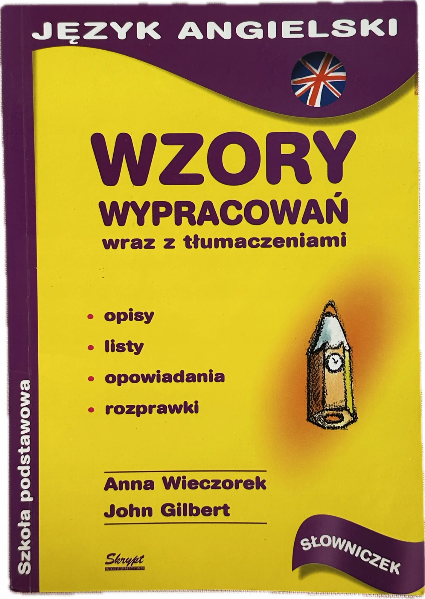 Okładka: wypracowania JĘZYK Angielski klasa 4 5 6 wzory wypracowań z angielskiego
