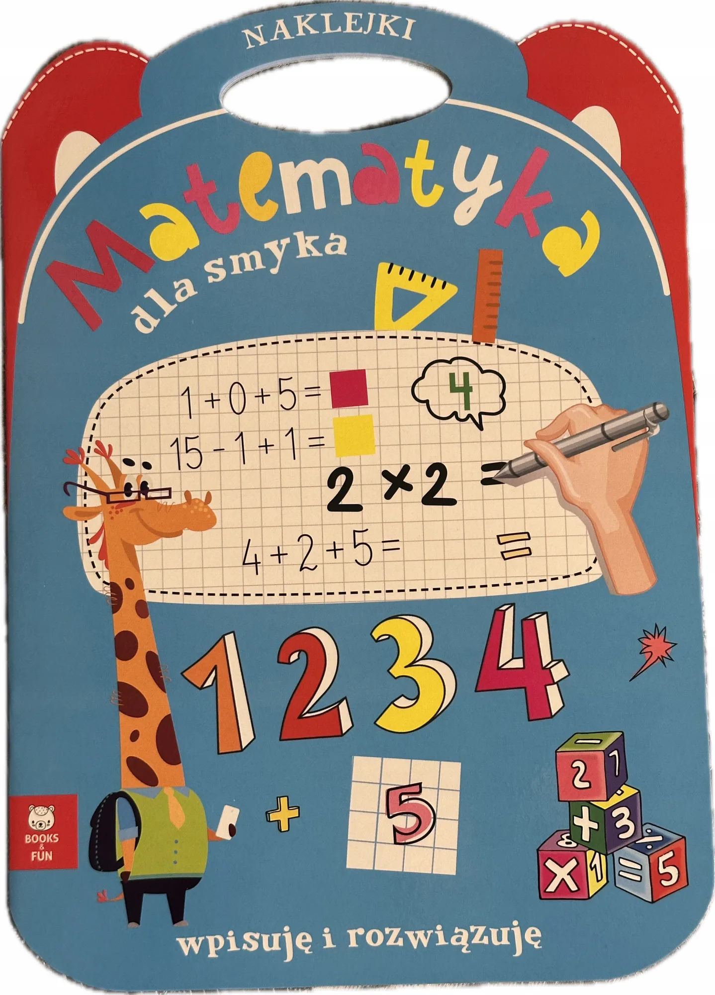 Okładka: Matematyka dla smyka klasa 1 2 ćwiczenia karty pracy 7 8 lat naklejki