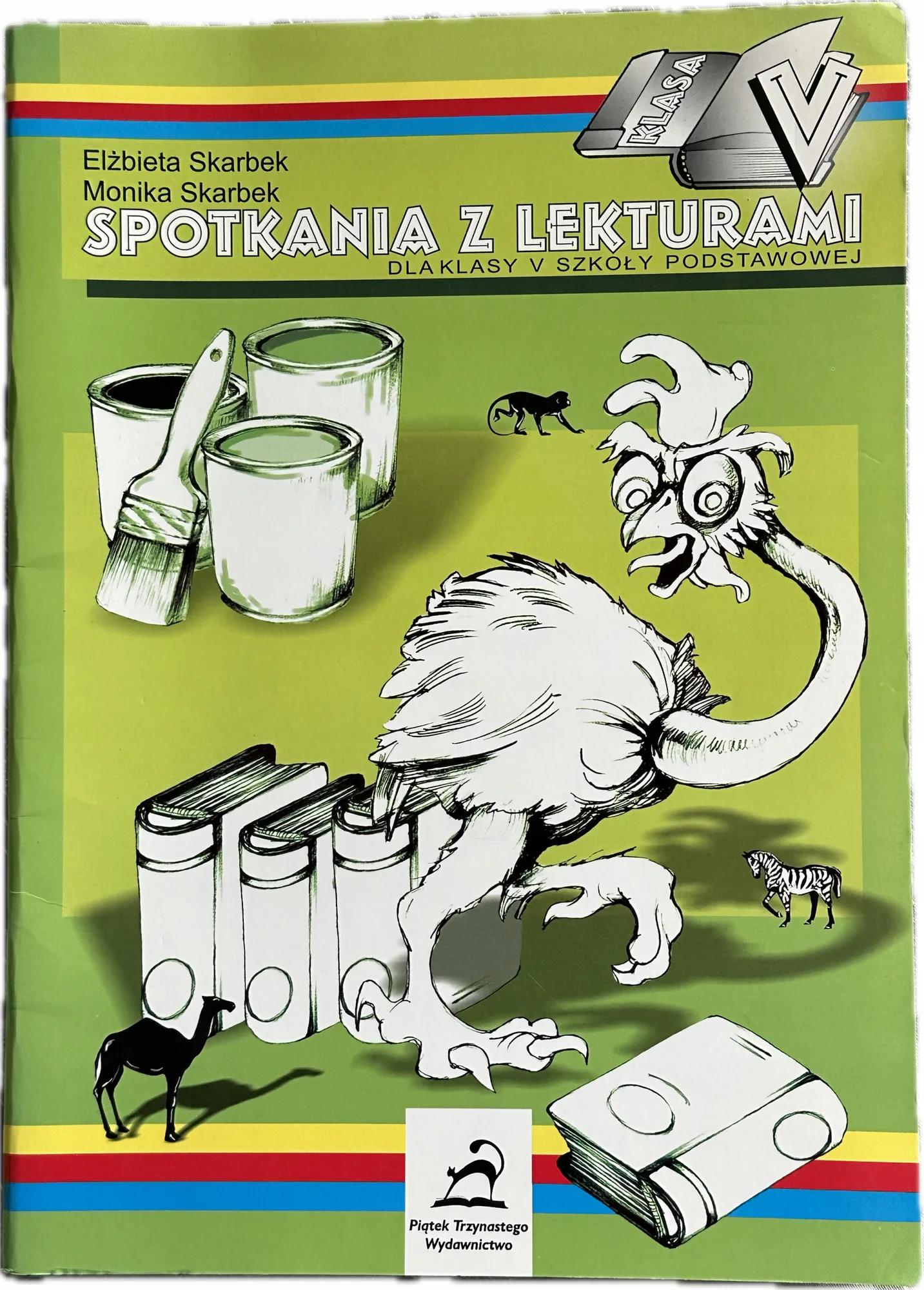 Okładka: Spotkania z lekturami karty pracy zadania pytania z lektur klasa 5