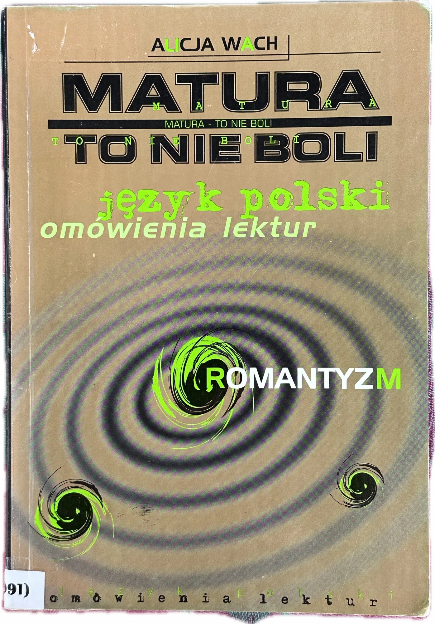 Okładka: Romantyzm ŚCIĄGA OPRACOWANIA omówienia lektur Matura