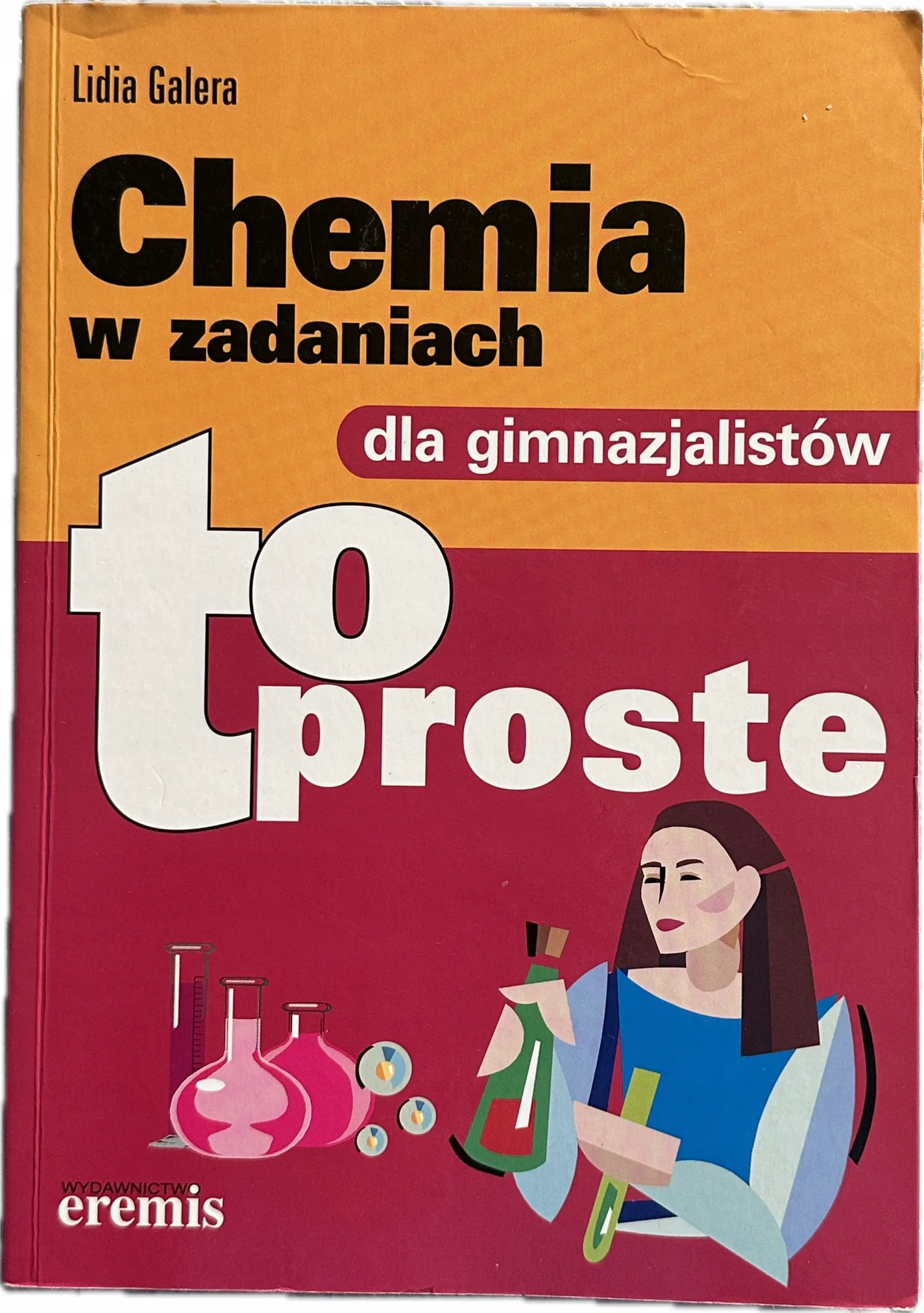 Okładka: Chemia w zadaniach zbiór zadań z rozwiązaniami TO PROSTE klasa 7 8 bdb