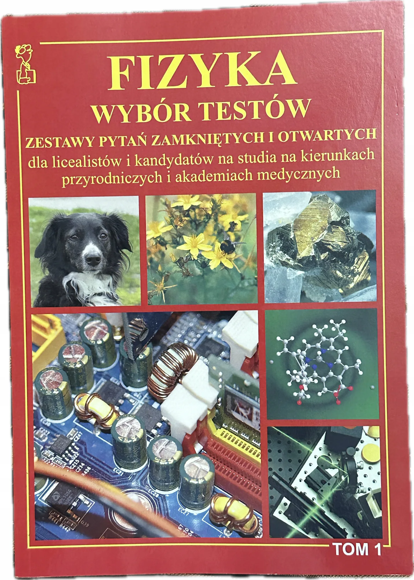 Okładka: Fizyka testy zadania z rozwiązaniami MATURA