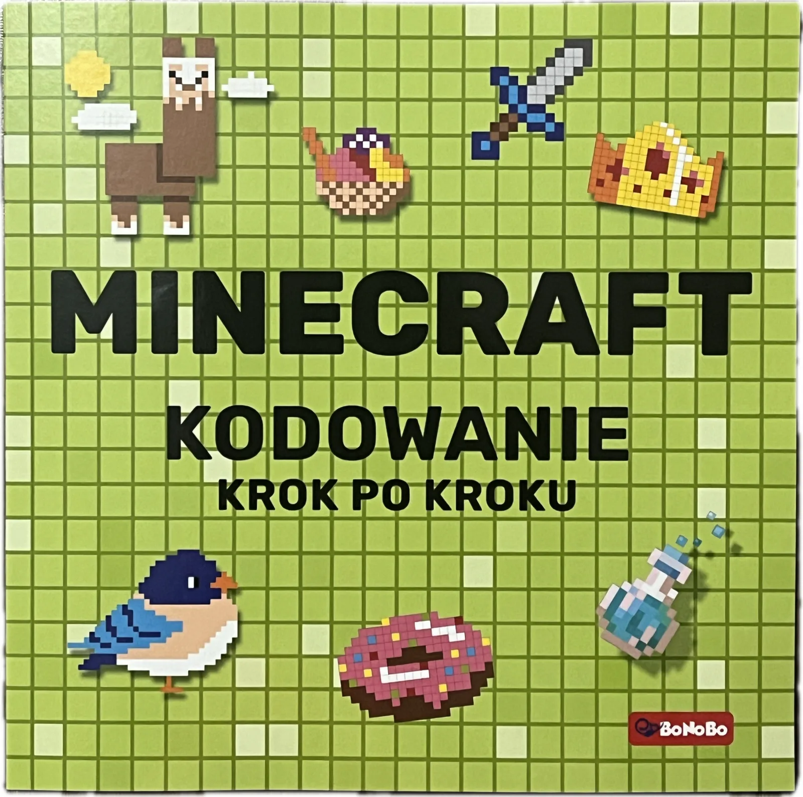 Okładka: Nauka kodowania kurs dla dzieci MINECRAFT kodowanie początki kolorowanie