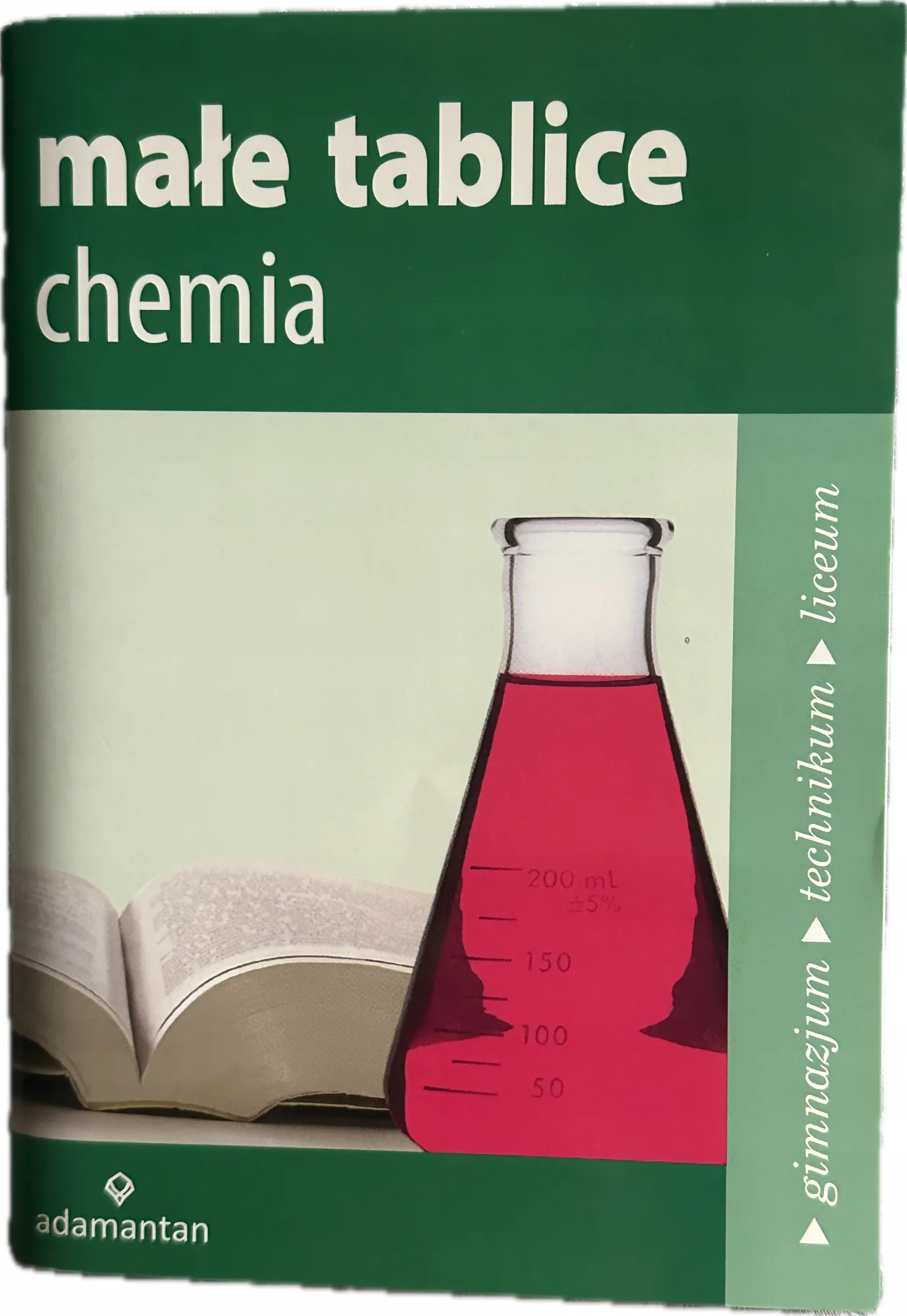 Okładka: Małe TABLICE CHEMICZNE GREG ściąga bryk chemia wzory układ okresowy pierw.