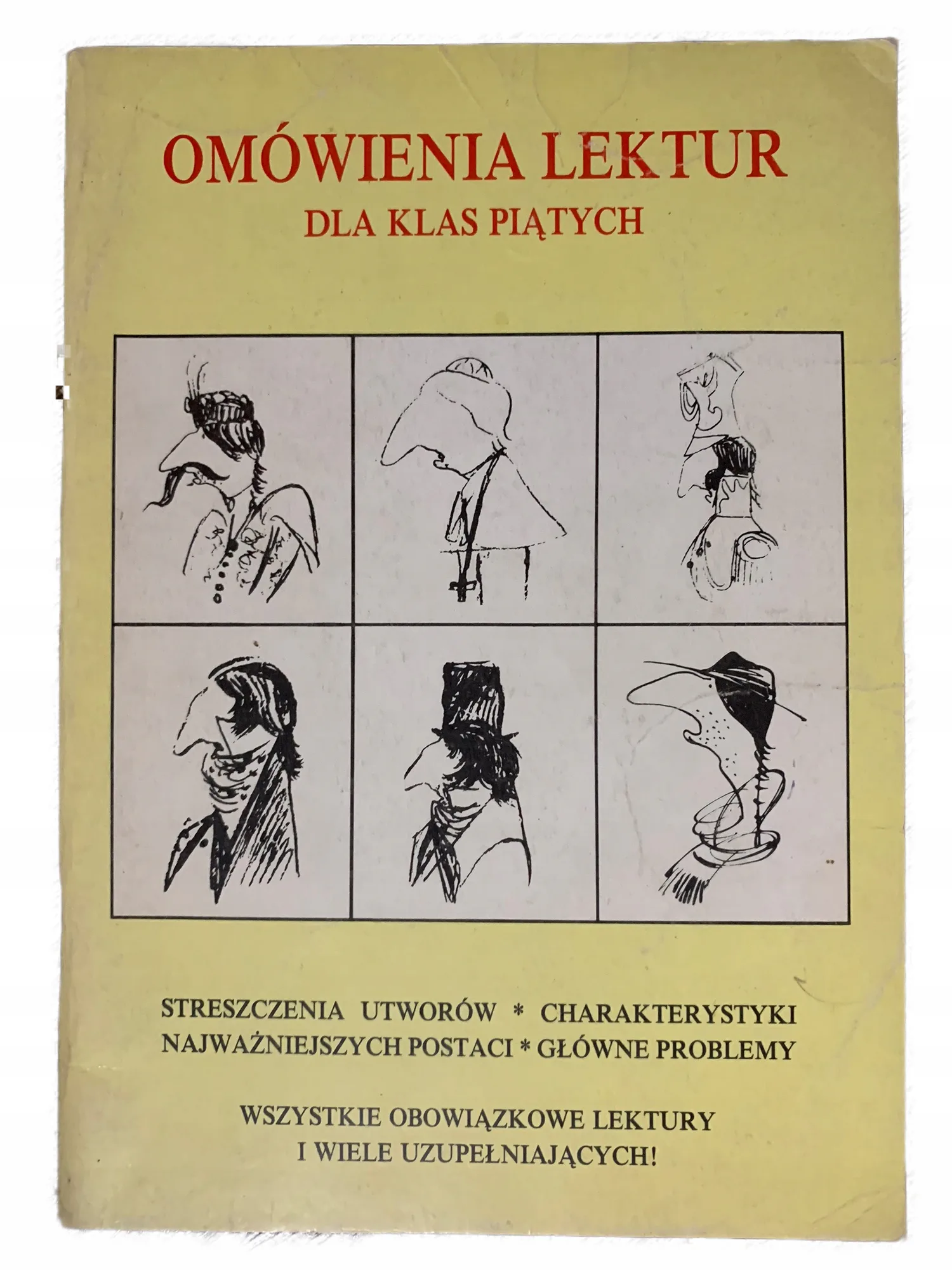 Okładka: OPRACOWANIA LEKTUR streszczenia ściąga klasa 5