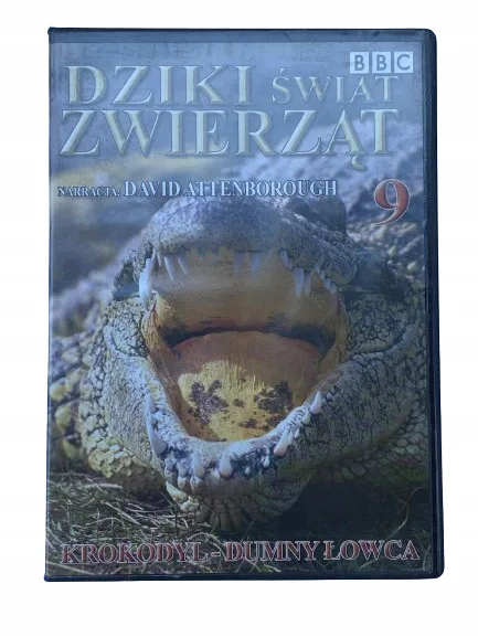 Okładka: Dziki świat zwierząt krokodyl film dvd BBC płyta