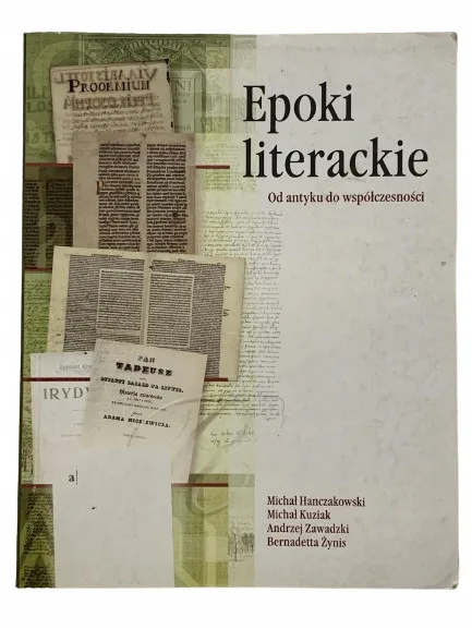 Okładka: Epoki literackie Od antyku do współczesności LO