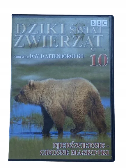 Okładka: Dziki świat zwierząt niedźwiedzie film dvd BBC