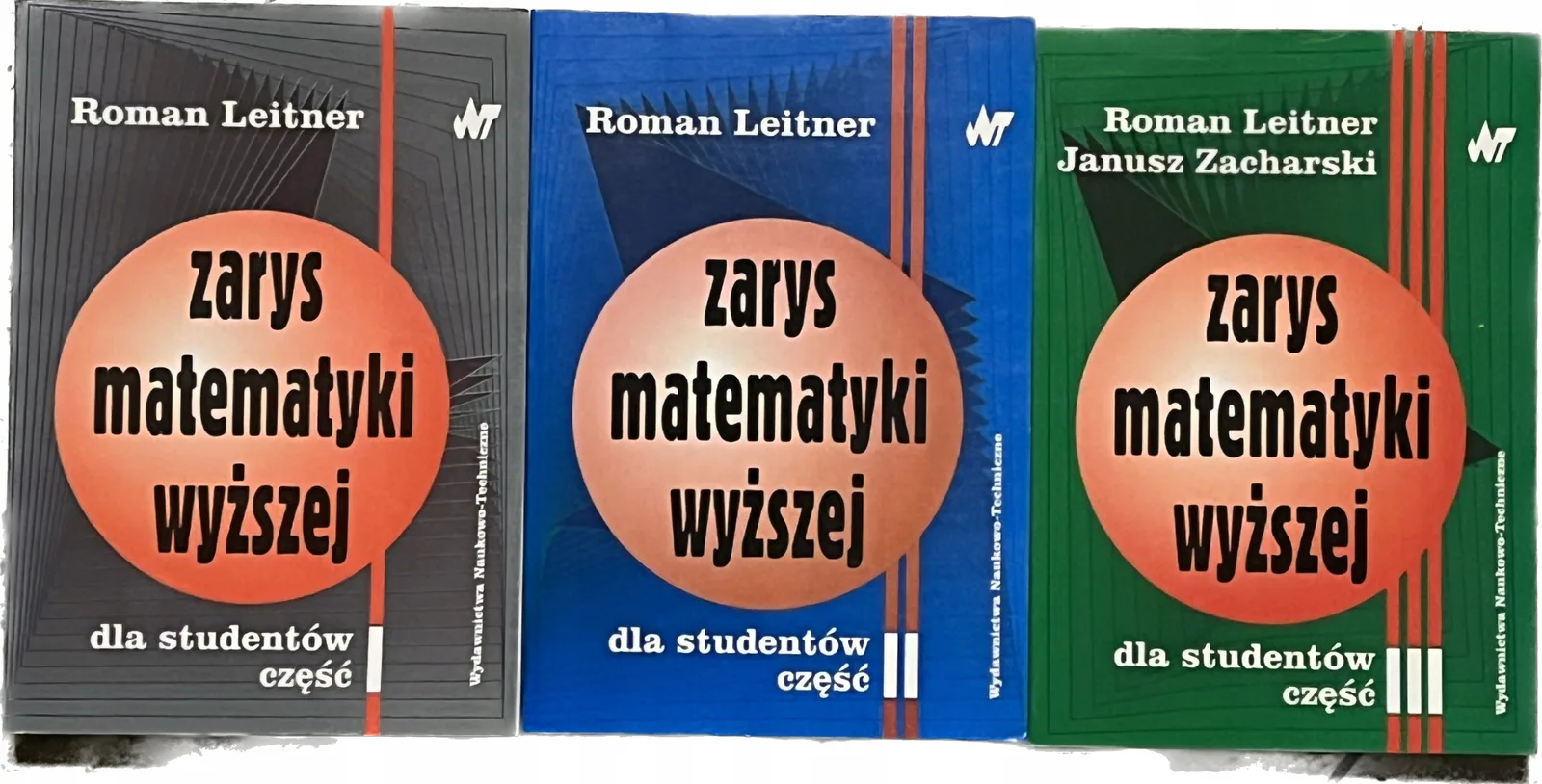 Okładka: Zarys matematyki wyższej komplet 3 TOMY Leitner stan bdb-
