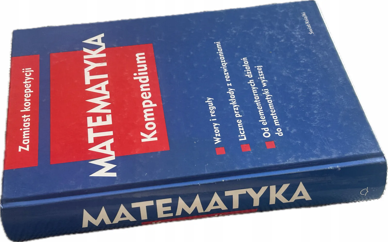 Okładka: matematyka KOMPENDIUM leksykon korepetycje wzory zadania rozwiązania