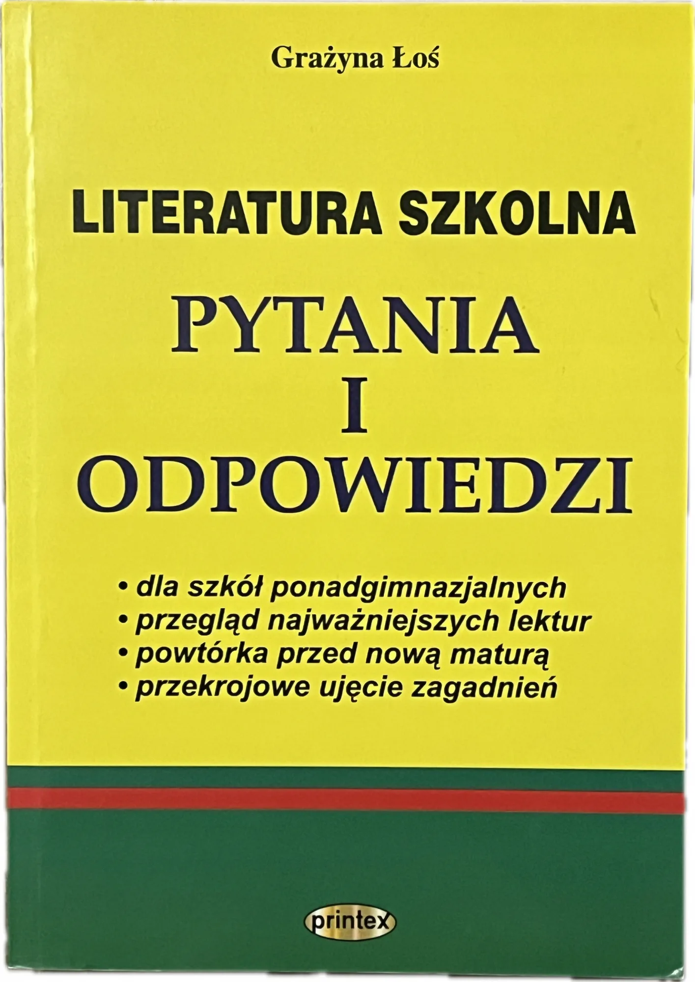 Okładka: Język polski liceum repetytorium ściąga matura LO PYTANIA I ODPOWIEDZI