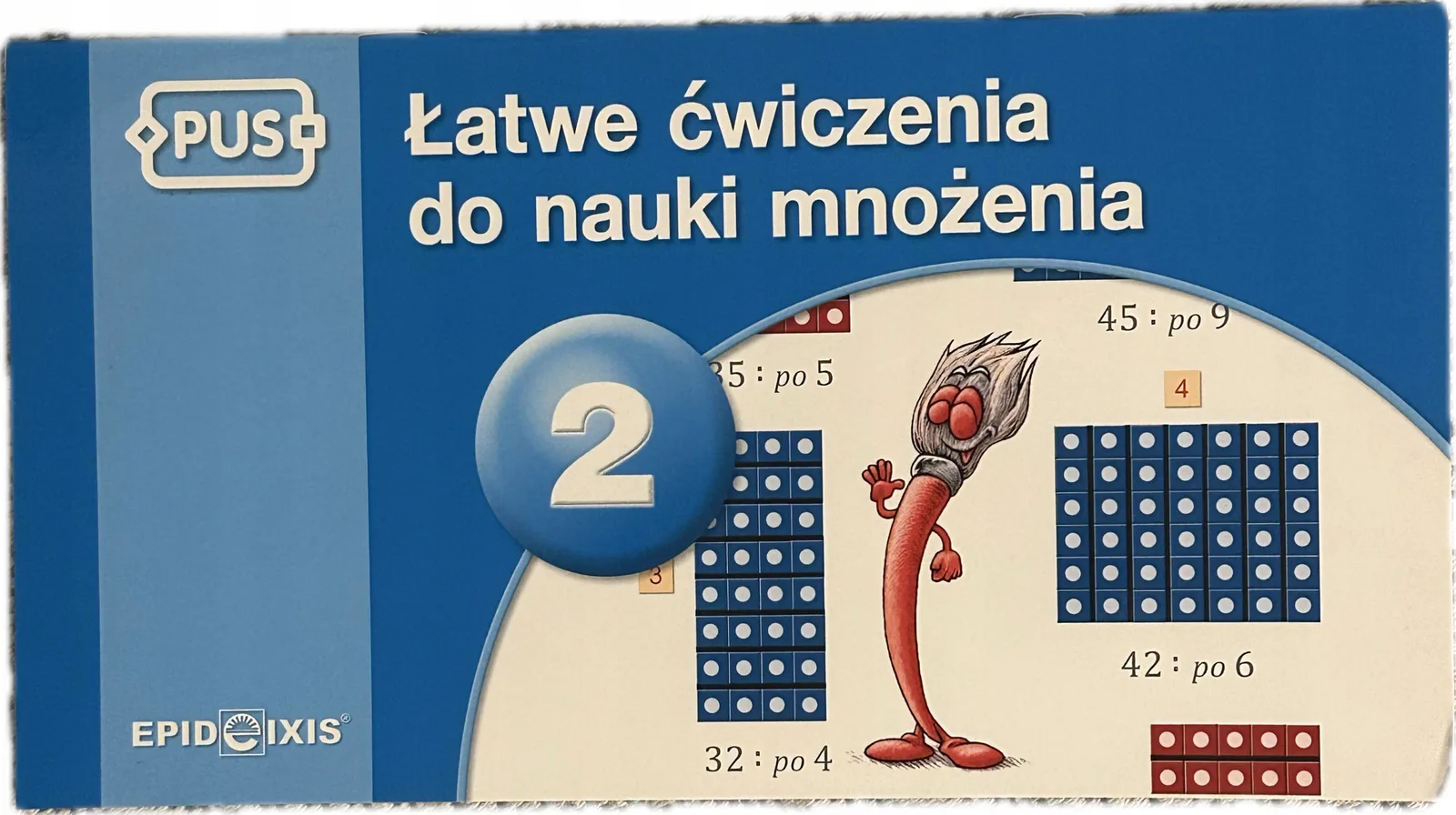 Okładka: MATEMATYKA klasa 2 3 mnożenie dzielenie do 100 ćwiczenia do nauki mnożenia