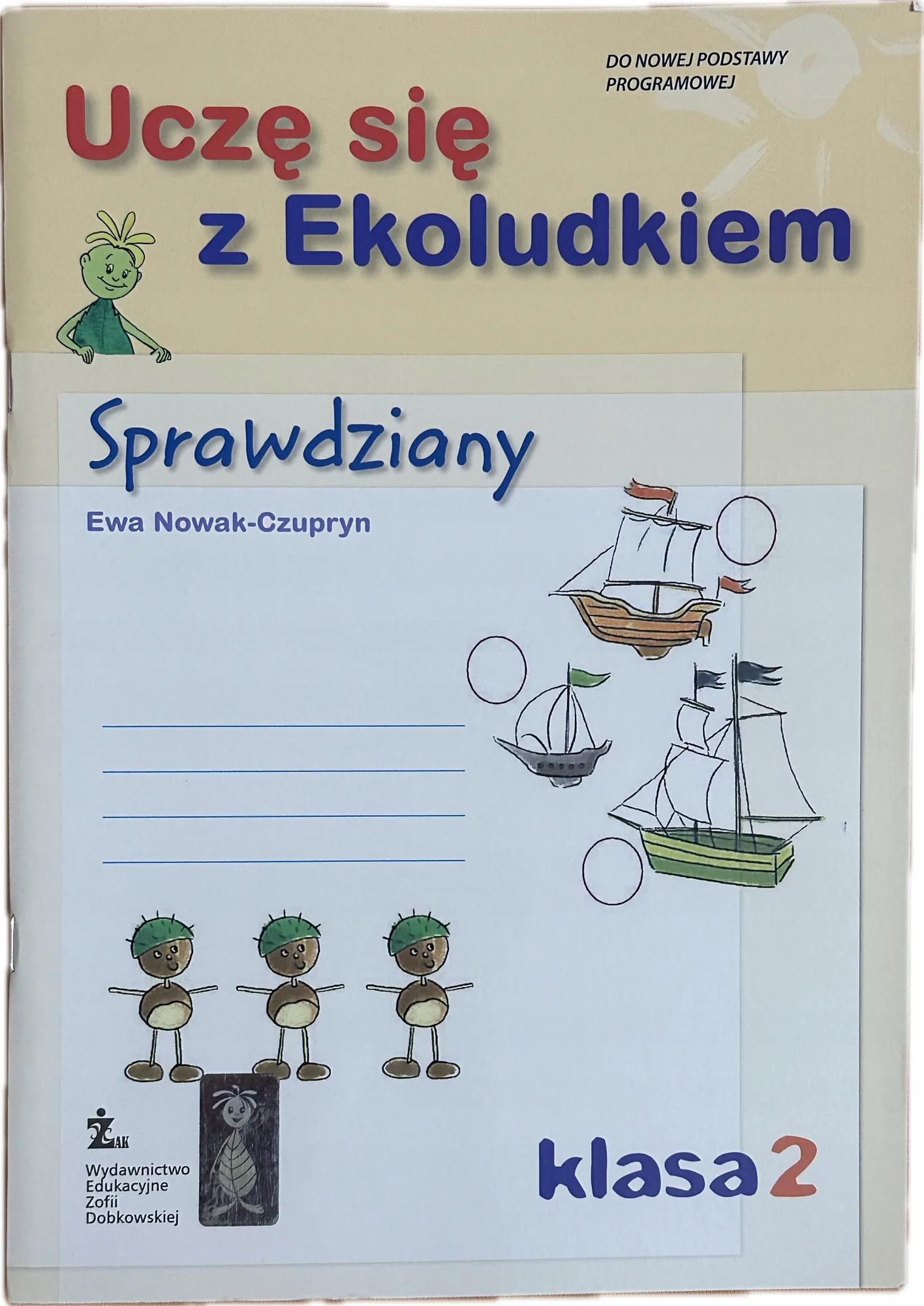 Okładka: Sprawdziany z odpow. klasa 2 nauczanie zintegrowane polski matematyka
