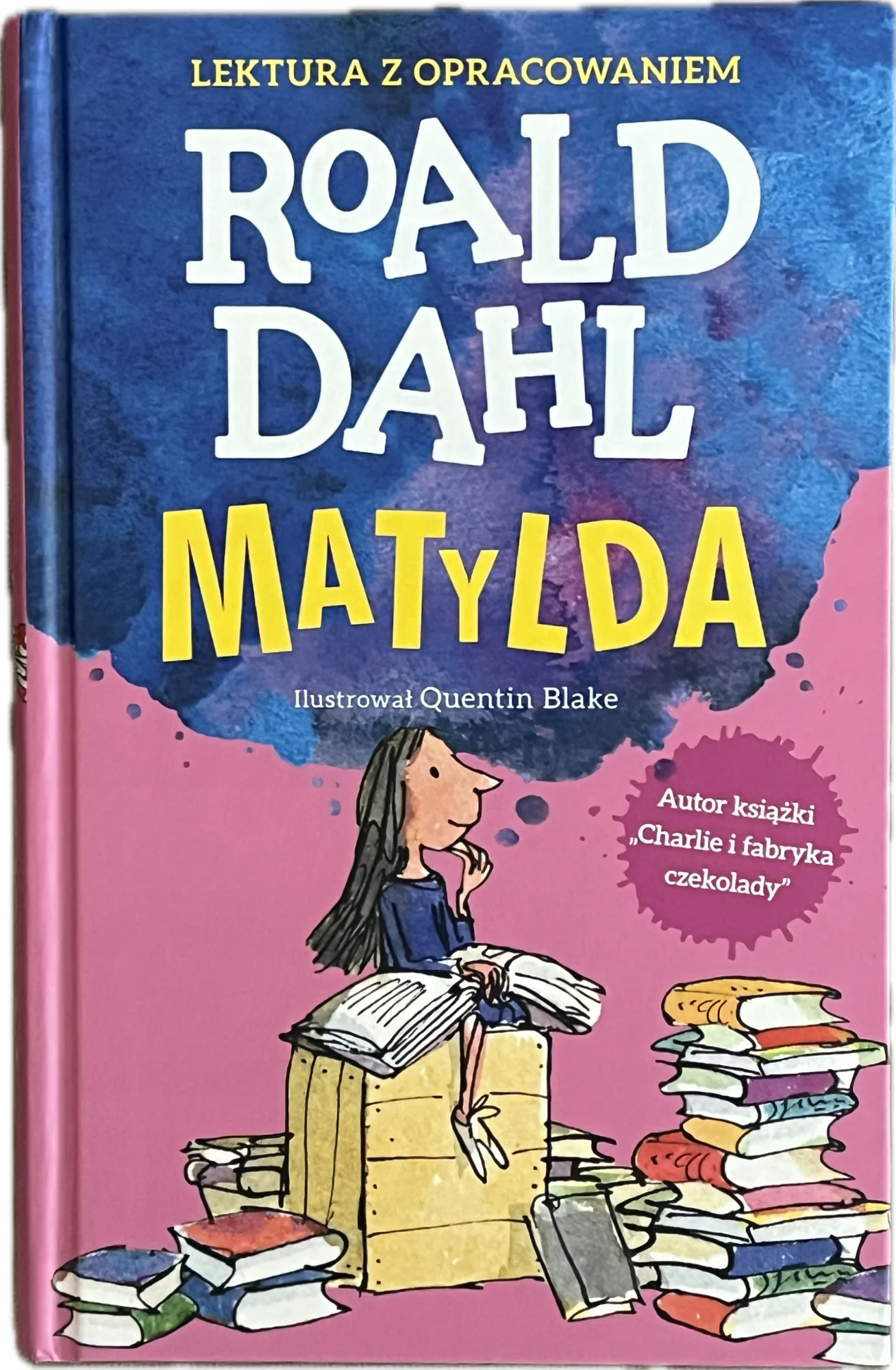 Okładka: MATYLDA lektura z opracowaniem ściaga szkoła podstawowa Roald Dahl TWARDA