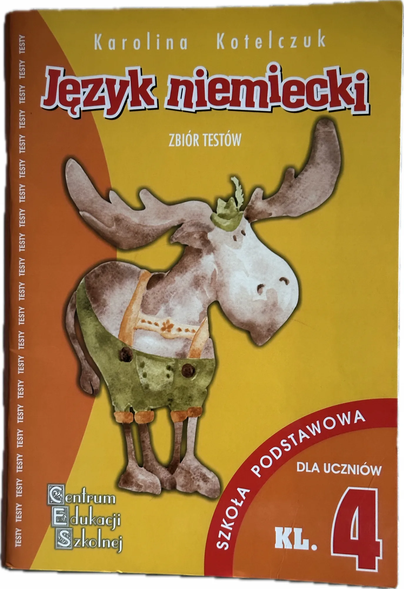 Okładka: Język niemiecki klasa 4 testy z odpowiedziami gramatyka leksyka