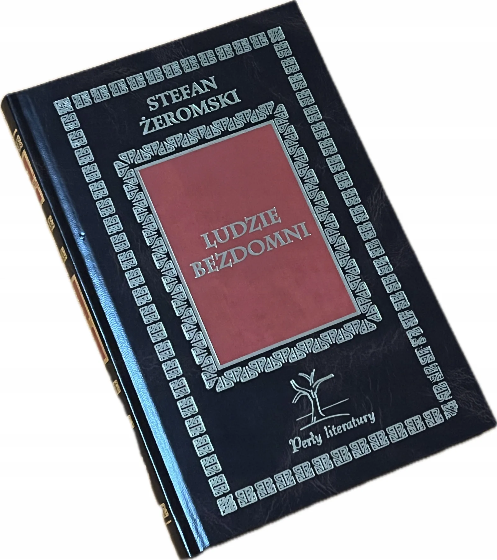 Okładka: Ludzie bezdomni lektura z opracowaniem skóra PERŁY LITERATURY