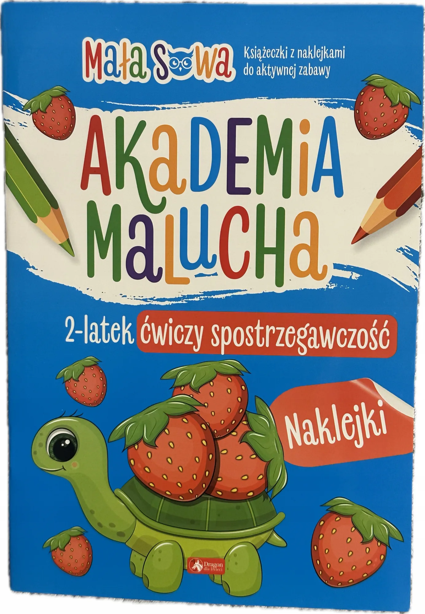 Okładka: Akademia dwulatka książeczka edukacyjna naklejki ćwiczenia 2-latka 2 lata