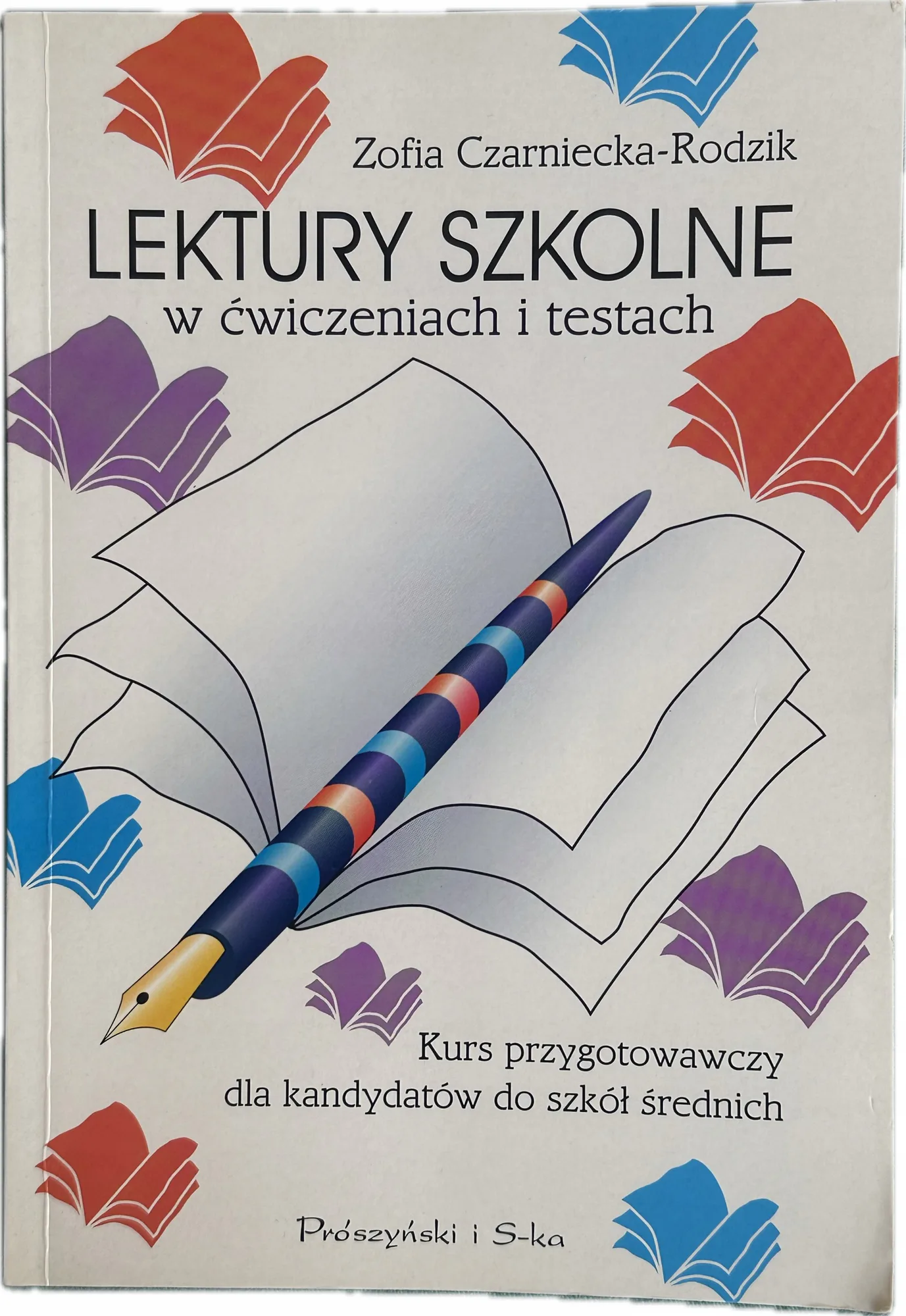 Okładka: Lektury szklone w ćwiczeniach i tekstach TESTY Z LEKTUR klucze odpowiedzi