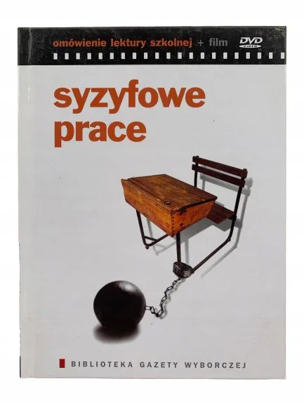Okładka: SYZYFOWE PRACE OMÓWIENIE LEKTURY SZKOLNEJ + DVD