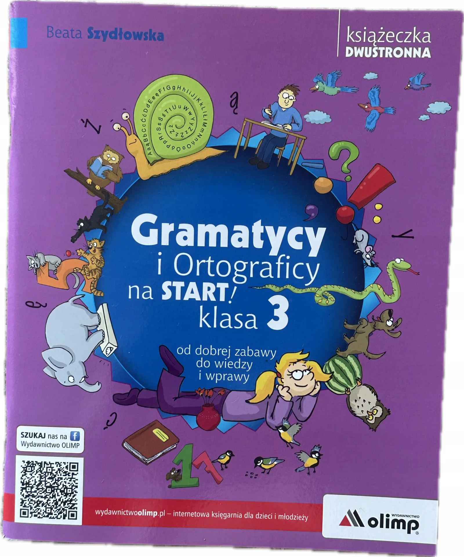 Okładka: Gramatycy i Ortograficy na start klasa 3 ćwiczenia ortograficzne gramatycz
