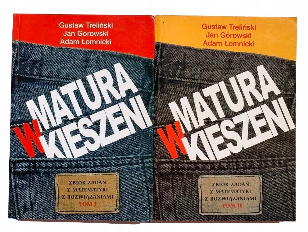 Okładka: 2x MATURA W KIESZENI ZBIÓR ZADAŃ Z MATEMATYKI rozwiązania odpowiedzi