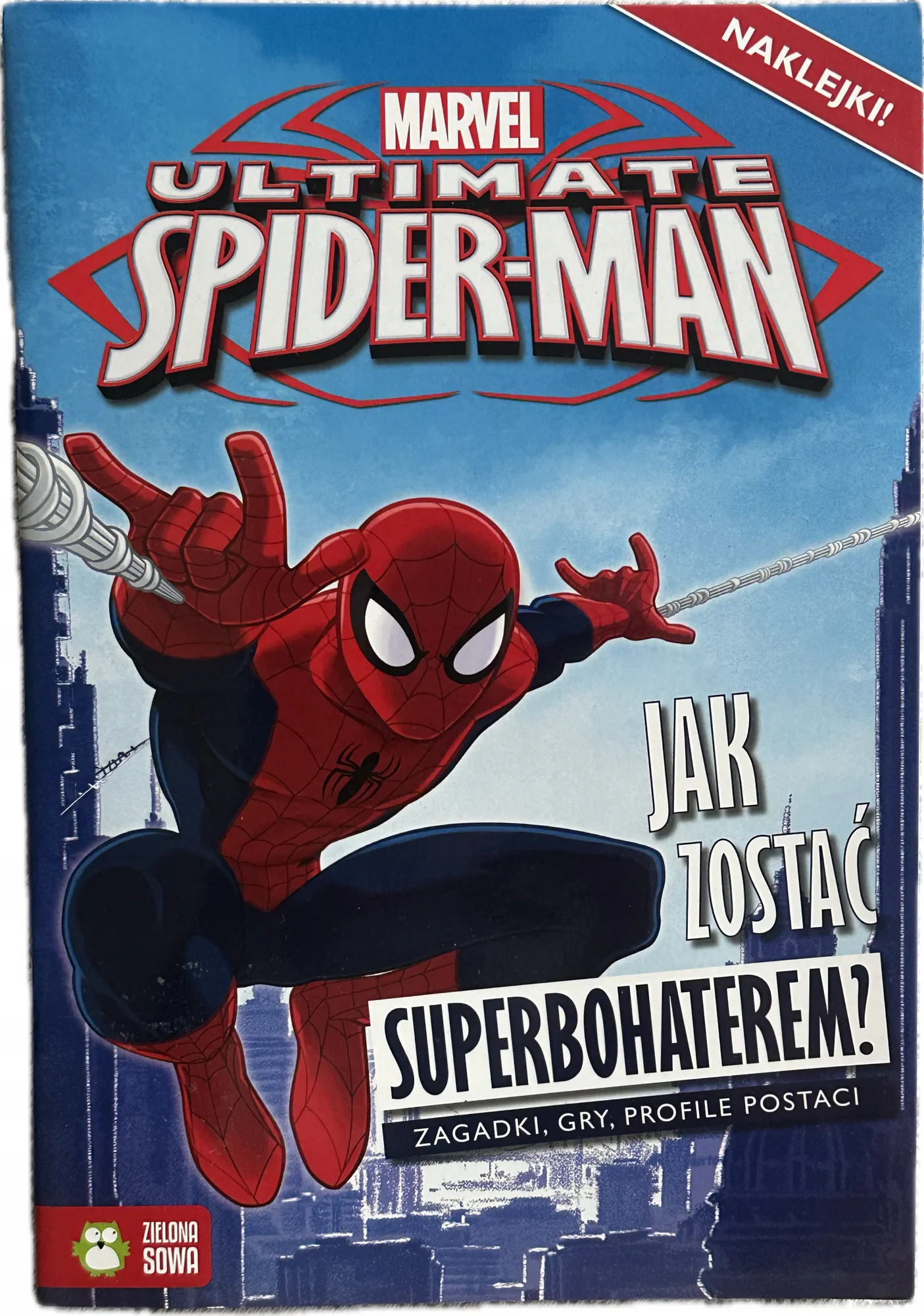 Okładka: książeczka z naklejkami Spider-man MARVEL A4 Jak zostać superbohaterem ?