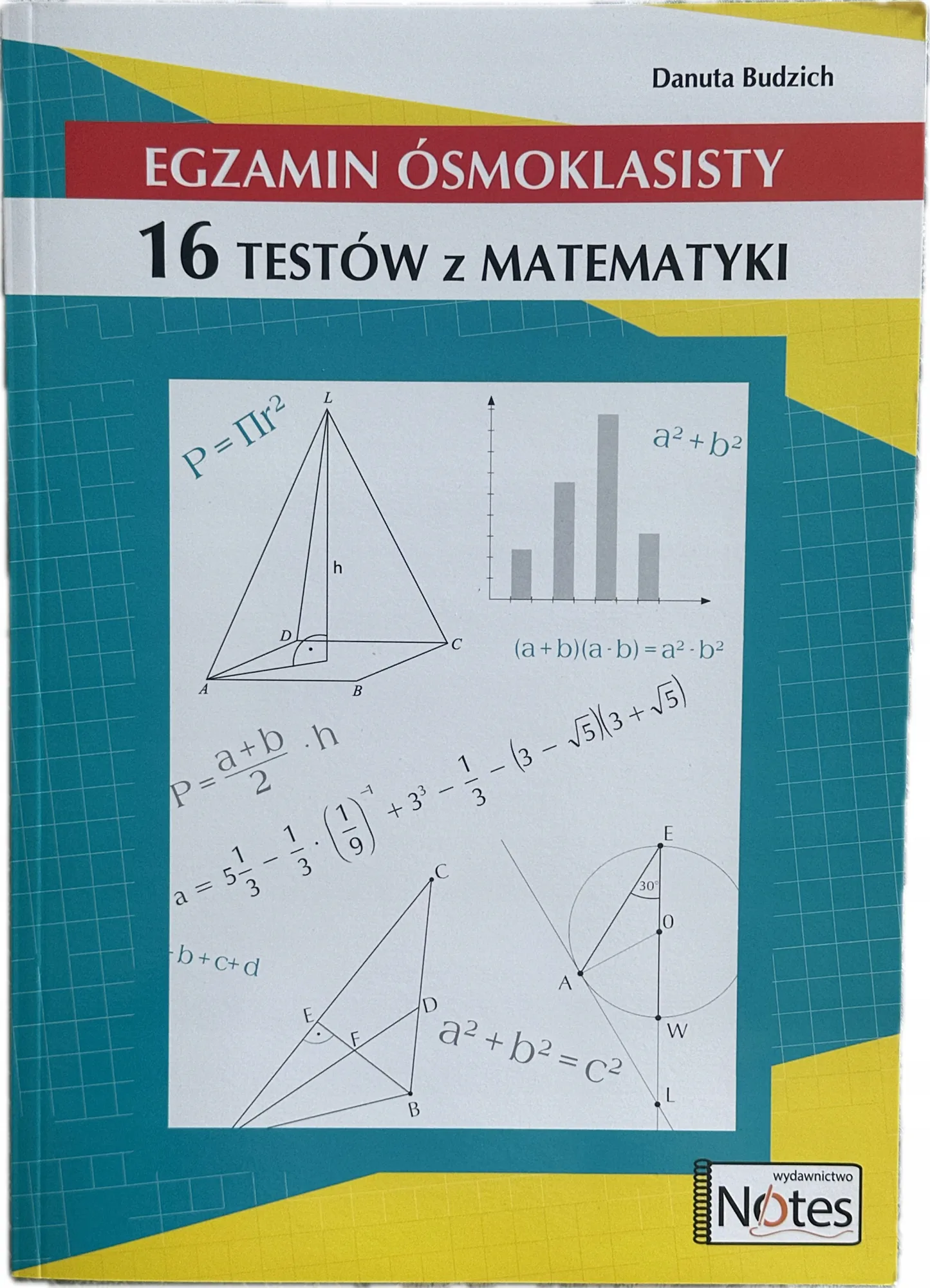 Okładka: EGZAMIN ÓSMOKLASISTY 8 MATEMATYKA próbne arkusze rozwiązania i klucze odp