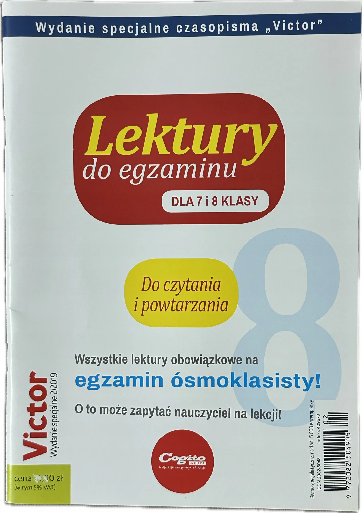 Okładka: Lektury do egzaminu dla 7 8 klasy VICTOR egzamin ósmoklasisty 8 - klasisty