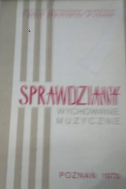 Okładka: MUZYKA ksiązka nauczyciela SPRAWDZIANY 1973 rok