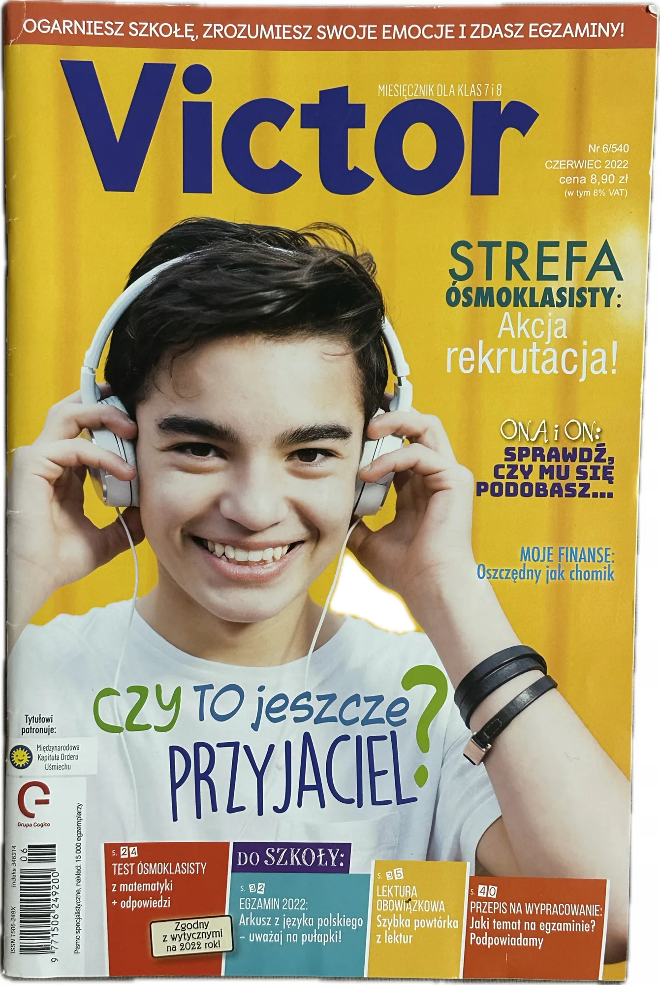 Okładka: Victor EGZAMIN ÓSMOKLASISTY ARKUSZ matematyka 2022