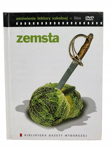 Okładka: ZEMSTA OMÓWIENIE LEKTURY SZKOLNEJ + DVD