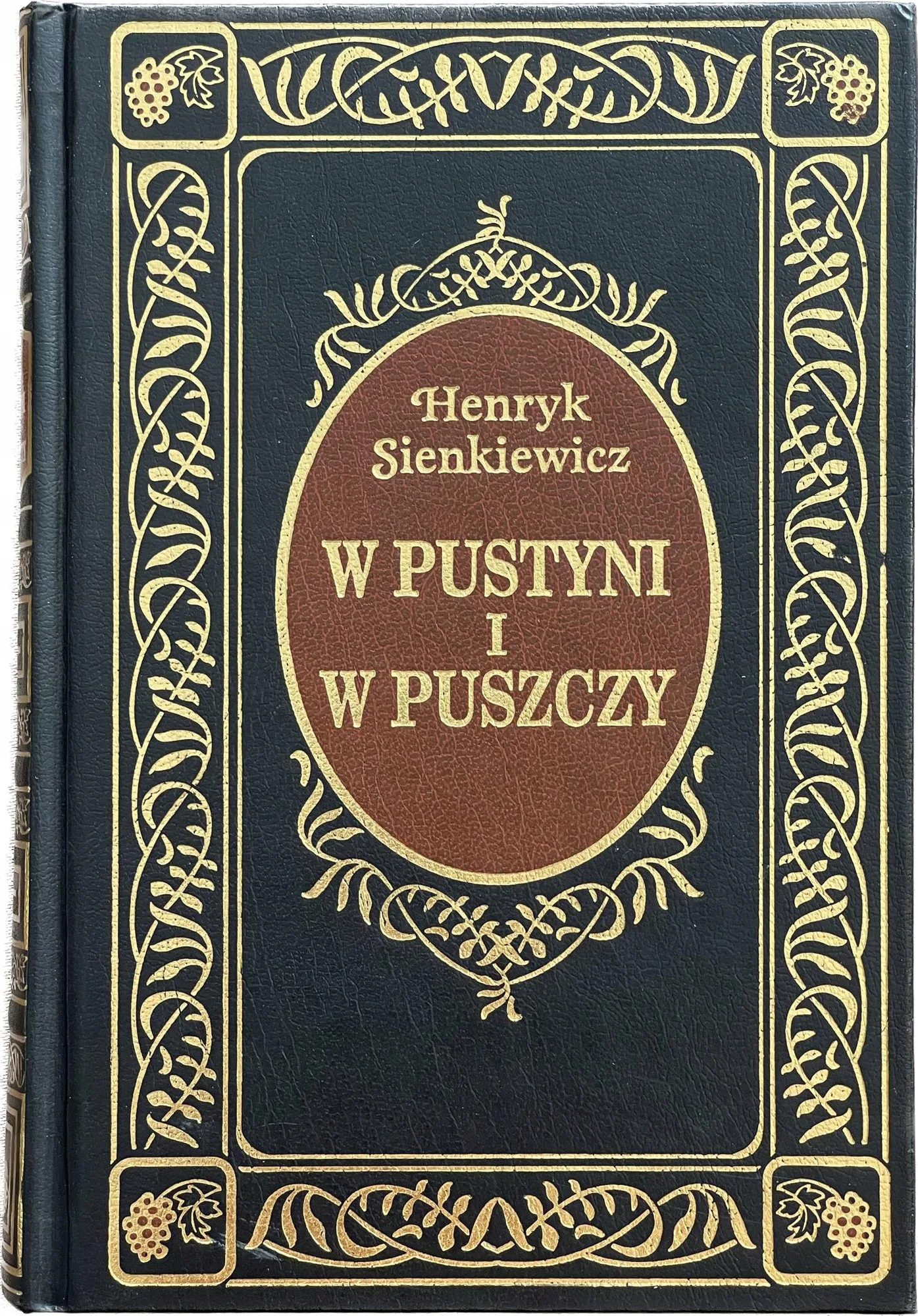 Okładka: W PUSTYNI I W PUSZCZY lektura Sienkiewicz skóra