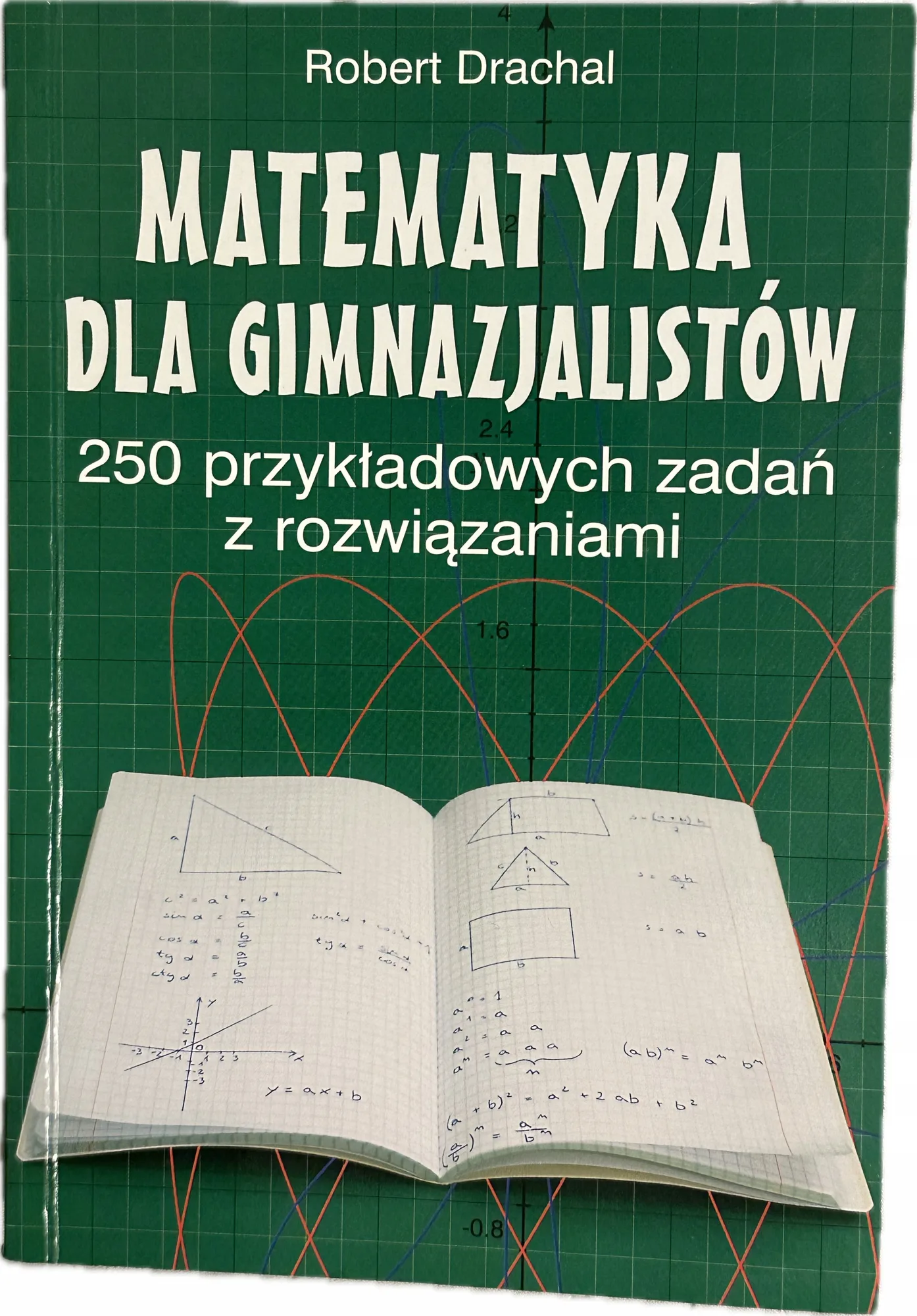 Okładka: Matematyka gimnazjum zadania z rozwiązaniami korepetycje klasa 7 8 bdb-