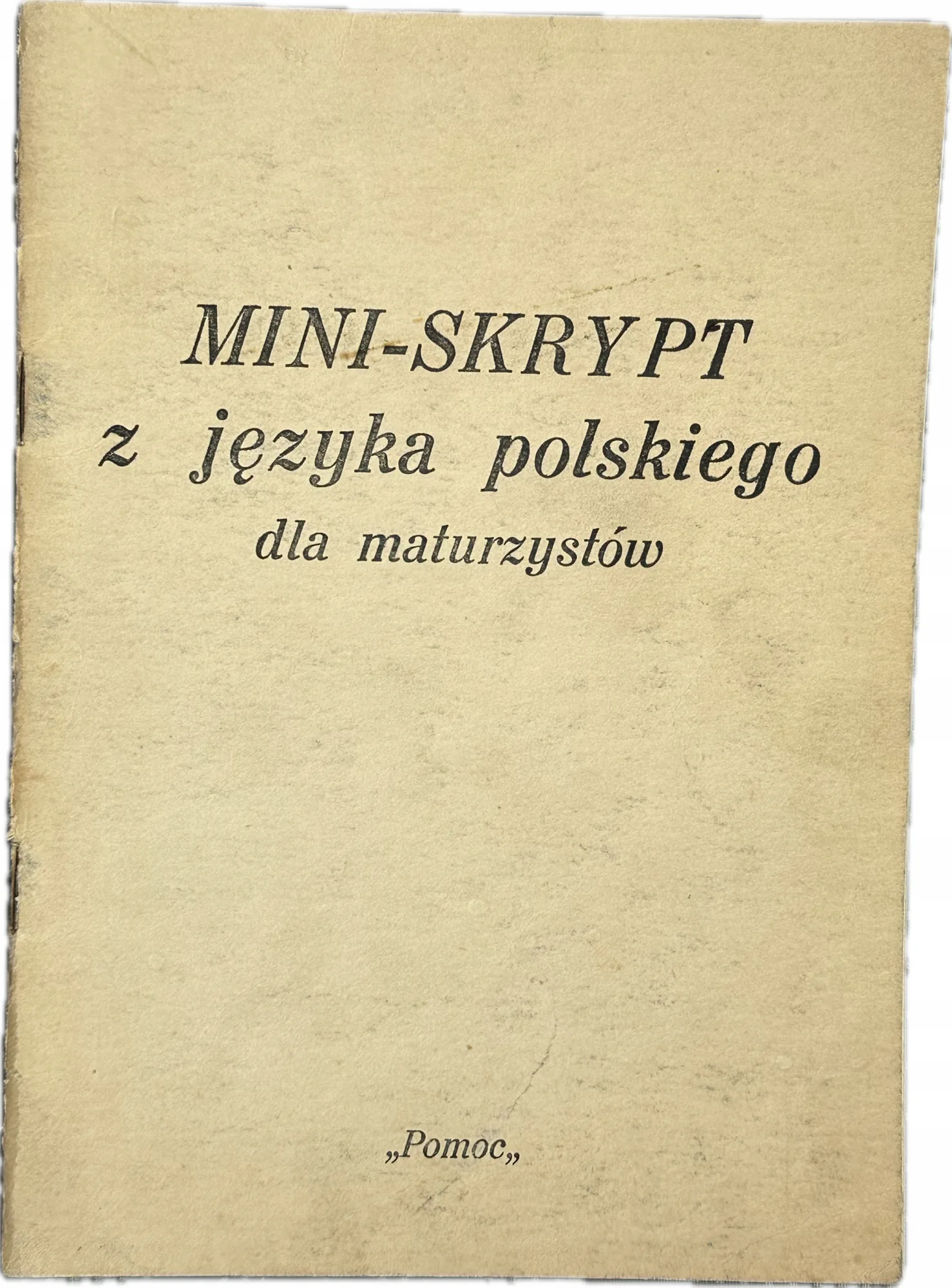 Okładka: Mini skrypt z języka polskiego dla maturzystów ŚCIĄGA opracowania BRYK