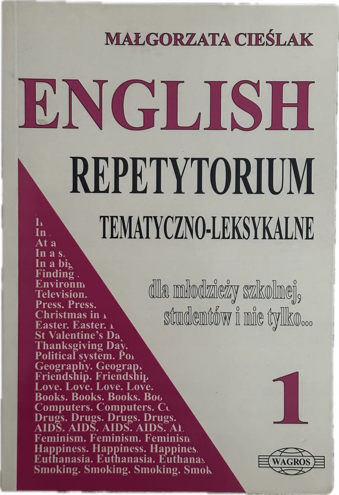 Okładka: English Repetytorium tematyczno-leksykalne Małgorzata Cieślak bdb