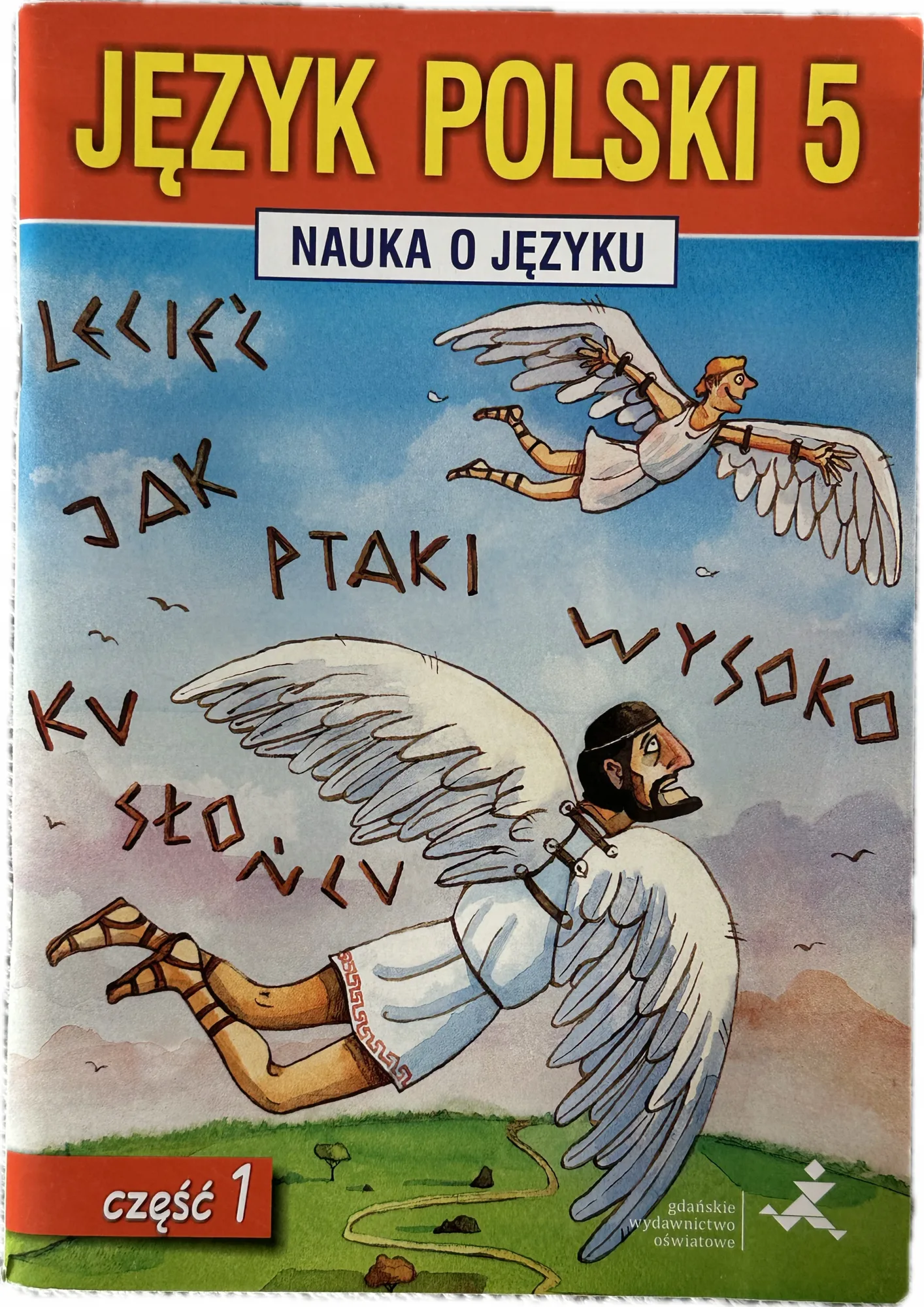 Okładka: Język polski klasa 5 część 1 nauka o języku ćwiczenia zeszyt ćwiczeń GWO