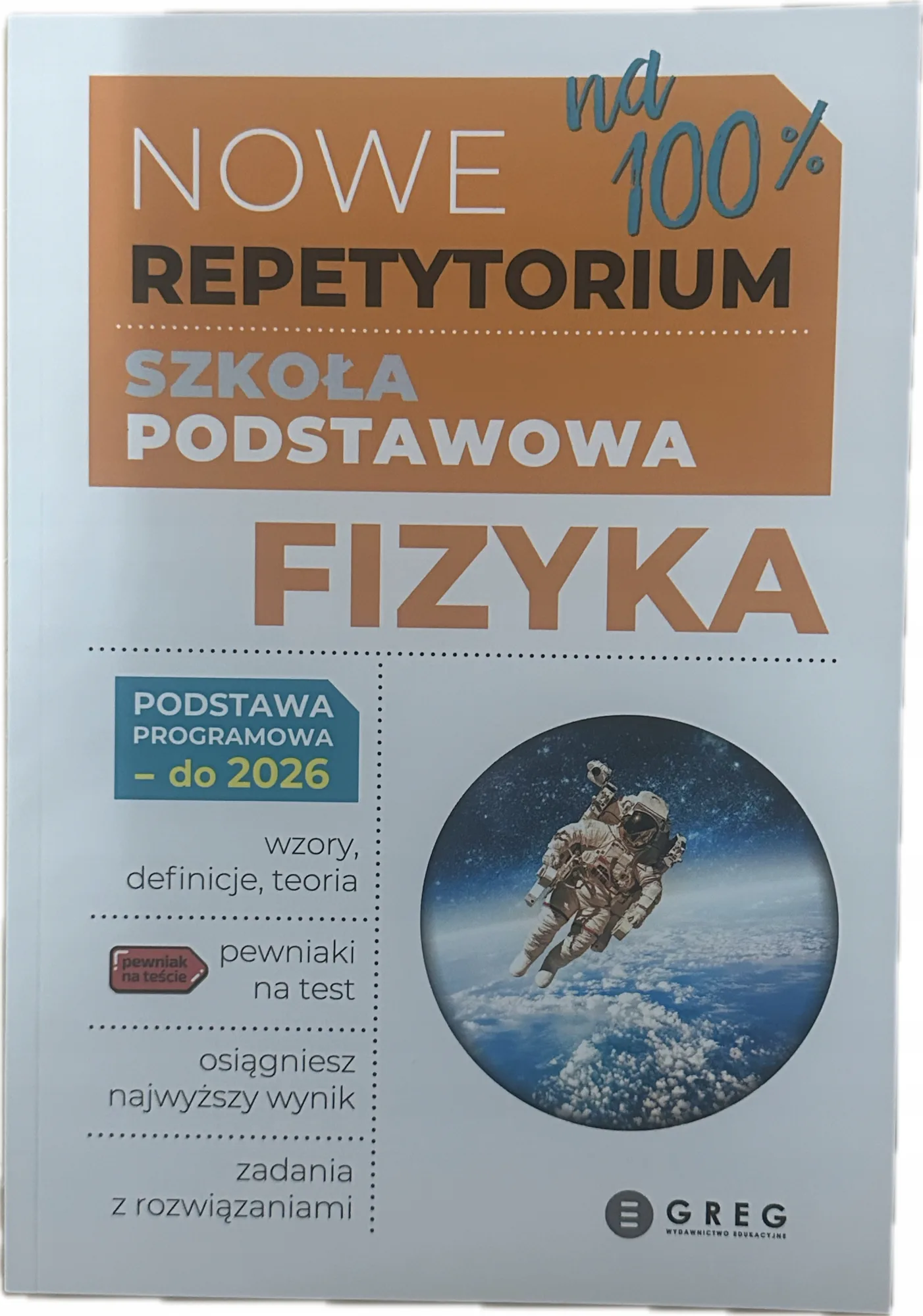 Okładka: FIZYKA repetytorium z fizyki ściąga KLASA 7 8 Greg