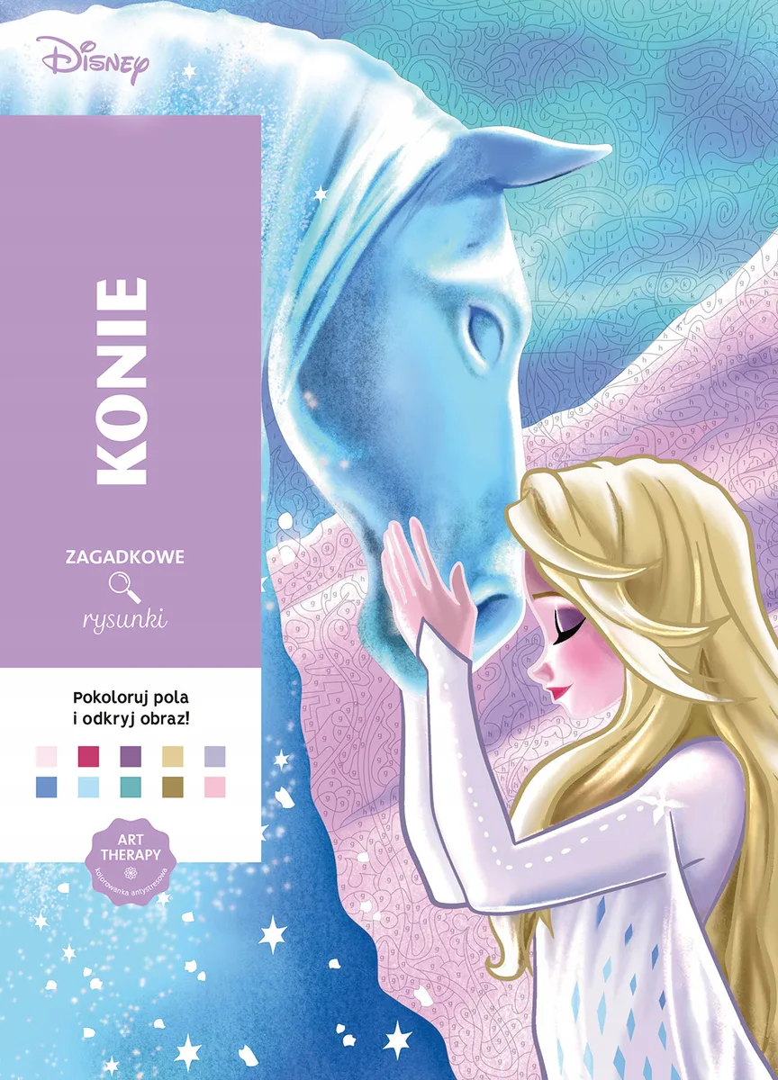 Okładka: Disney KOLOROWANKA ANTYSTRESOWA konie ART therapy A4